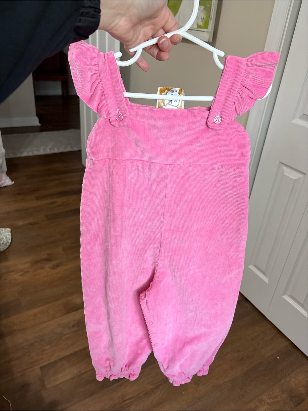 The Beaufort Bonnet Girls Company Pink Corduroy Romper | 2T